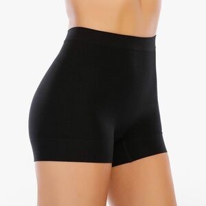 ATTLADY Tummy Control Shapewear Seamless Shaping Boy Shorts, Black, S